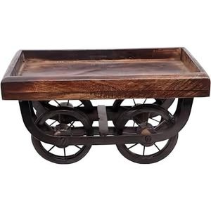 ถาดเสิร์ฟอาหารสี่เหลี่ยมผืนผ้าด้ามจับโลหะไม้พร้อมถาดบริการสีทองถาดไม้บ้านโรงแรมร้านอาหารตามสั่ง - Product Image 1