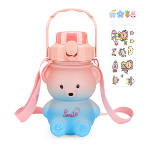 Borraccia Sportiva a Forma di Orso da 500ml con Capacità Resistente per uno Stile di Vita Attivo - Product Image 4