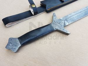 DAMAS FAIT MAIN NOIR MICARTA POIGNÉE ÉPÉE NMT-2538 - Product Image 3