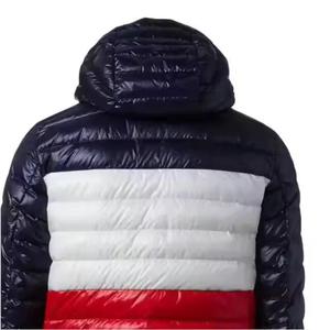 เสื้อแจ็คเก็ตพัฟเฟอร์ผู้ชายแบบมีฮู้ดถอดได้ ผ้าสำหรับฤดูหนาว ส่งเร็ว รับทำโลโก้ ไซส์ใหญ่พิเศษ ผ้ามันเงา - Product Image 5