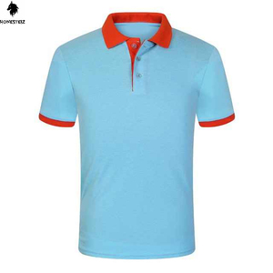 Polos de golf tactiques 3D pour hommes Maillot à manches courtes à séchage rapide 100% polyester Design solide Techniques brodées - Product Image 3