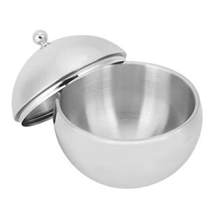 Luxury Stainless Steel Sphere <b>Ice</b> <b>Bucket</b> <b>with</b> <b>Lid</b> Double Wall Insulated Keeps <b>Ice</b> Cold for Parties Bars Home - Product Image 2
