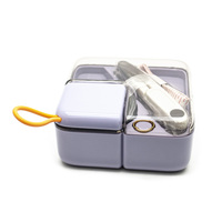 Kit de couture miniature en plastique durable, 21 pièces, fils et aiguilles portables pour les voyages et les réparations à domicile