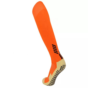 Calcetines antideslizantes totalmente personalizados para fútbol, calcetines deportivos de algodón duraderos, calcetines antibacterianos para fútbol, OEM - Product Image 5