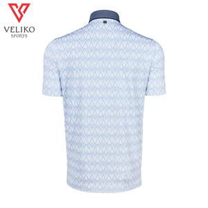 เสื้อกอล์ฟแขนสั้นผู้ชายแบบลำลองปรับแต่งได้เสื้อกีฬาโพลีเอสเตอร์ผ้าแห้งเร็วระบายอากาศได้ดีดีไซน์แบรนด์ของตัวเองขนาดใหญ่พิเศษ - Product Image 2
