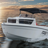 Bateau à rames rigide en fibre de verre SAFTER MARINE 495CC avec moteur hors-bord, ensemble complet, stable, durable, pour 5 personnes, pêche, plongée, divertissement