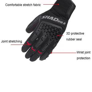 Gants de moto en cuir imperméables et respirants en cuir de chèvre, gants de motocross à doigts complets, isolés thermiquement - Product Image 3