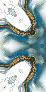 Carrelage en porcelaine aspect marbre blanc scintillant, série Bookmatch, carrelage en porcelaine vitrifiée émaillée (GVT / PGVT) 60x120cm / 24x48 pouces - Product Image 6