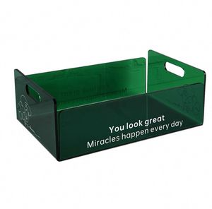 Plateau organisateur en acrylique contemporain Design chic pour des solutions de rangement efficaces pour la maison et le bureau - Product Image 3