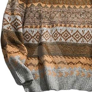 Suéter de Punto Personalizado para Hombre, 100% Algodón, Cuello Redondo, Estilo Urbano, Transpirable, Alta Calidad, Venta al Por Mayor - Product Image 6