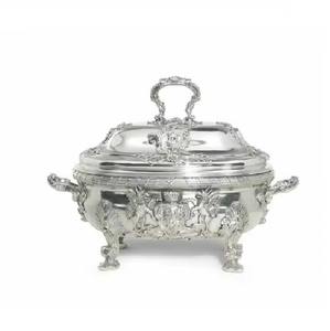 Fournitures alimentaires servant du riz hôtels de luxe marmite de mariage pots arabes design gaufré chauffe-plat fantastique - Product Image 4