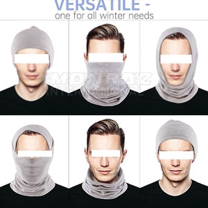 ที่อุ่นคอขนแกะกันความร้อนสำหรับทุกเพศสำหรับอากาศหนาวที่อุ่นคอแบบมัลติฟังก์ชั่นโลโก้ตามสั่ง - Product Image 5