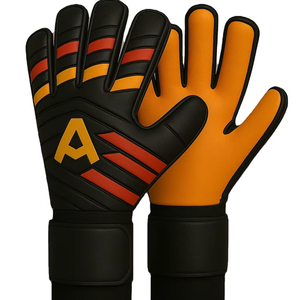 Gants de gardien de but professionnels personnalisés avec paume et épines de doigt en latex allemand - Product Image 1