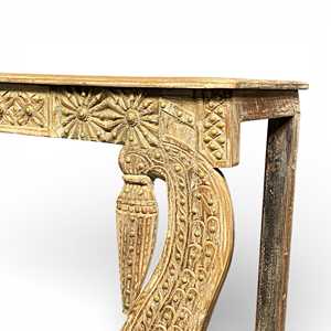 Handcrafted Modern Luxury <b>Console</b> <b>Table</b> Solid Oak Wood Handmade Entry and Living Room Furniture for Villas - Product Image 3