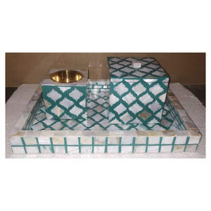 Quemador de Bakhoor de madera con perla madre para decoración del hogar, sombra totalmente hecha a mano y mejor pulido - Product Image 1