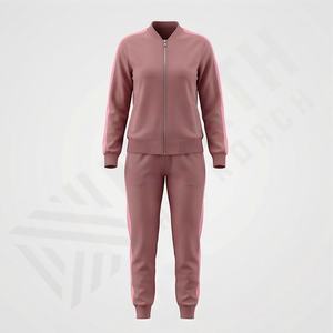 Conjunto Deportivo Informal de Invierno para Mujer, Estilo Vintage, con Sudadera con Capucha y Cremallera Larga, Pantalones Deportivos de Algodón 100% Transpirable - Product Image 1