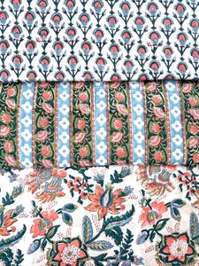 High Grade New <strong>Design</strong> Hand <strong>Block</strong> <strong>Print</strong> 100% Cotton Fabric by the Yard at Factory Rate <strong>Supplier</strong> - Product Image 2