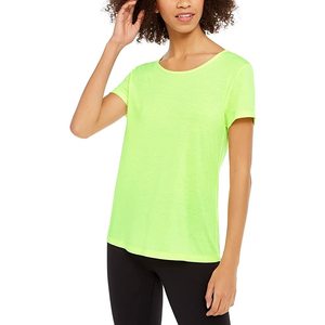 Top da Corsa Verde per Donna Ideology, Taglie da XS a XL, Abbigliamento da Palestra in Cotone con Fodera in Spandex, Motivo Stampato, Abbigliamento da Yoga - Product Image 1