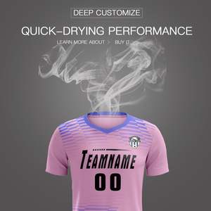 Uniformes de football par sublimation personnalisée OEM Maillot à séchage rapide respirant en polyester avec logo imprimé - Product Image 3