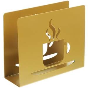 Tasse chaude de thé Design couleur dorée porte-serviettes en métal élégant et Durable accessoire de table élégant pour la cuisine à manger - Product Image 1