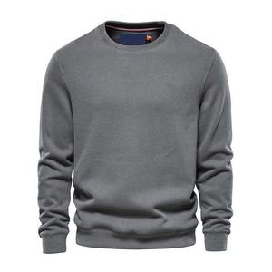 Sweat-shirts pour hommes de couleur rose unie, design personnalisé, tissu 100% coton, col rond, pull-over, sweat-shirts pour hommes pour l'hiver - Product Image 4