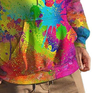 Sudaderas con Capucha Más Vendidas, 100% Algodón, Sudadera con Capucha para Hombre, Diseño de Sublimación con Patrón Sólido, Informal, Impermeable, Transpirable y Cortavientos para Invierno - Product Image 2