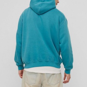 Sudaderas con Capucha de Algodón Grueso para Hombre, Estilo Urbano, Lisas, Otoñales, con Logotipo Personalizado, Hombros Caídos, Ecológicas, al por Mayor - Product Image 3