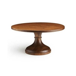 Soporte redondo de madera para pasteles con base de pedestal alta para una exhibición elegante de pasteles, pasteles, frutas y más molde de resina epoxi - Product Image 4