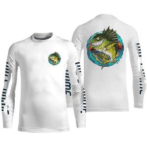 Camiseta de Pesca con Capucha de Fibra de Bambú con Logotipo Personalizado, Protección Solar UPF50+, Secado Rápido, Suave, de Alto Rendimiento, para Pesca y Fitness - Product Image 1
