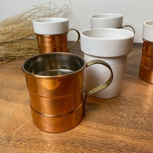 Vintage Copper <b>Mug</b> With <b>Ceramic</b> Inserts Moscow Mule <b>Mug</b> Leak Proof <b>Lid</b> With Vacuum Insulation Copper coffee <b>Mug</b> - Product Image 1