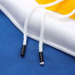 OEM al por mayor personalizado de alta calidad 100% algodón sudaderas con capucha de los hombres de estilo informal patrón sólido cuello con capucha sudaderas transpirables - Product Image 4