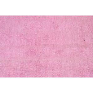 พรมตุรกีวินเทจ ขนาด 3.5x9 ฟุต สีชมพูลายพราง ทำจากขนสัตว์ - Product Image 5