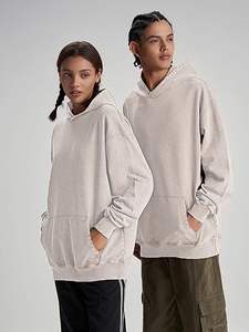 Wholesale <b>Women</b> Oversized Hoodie OEM <b>Long</b> Sleeve Fleece <b>Sweatshirt</b> Custom Embroidered Pullover Factory Manufacturer - Product Image 3