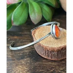 Tahe Spiny Oys & Sterling <b>Silver</b> Fashion <b>Cuff</b> <b>Bracelet</b> Elegant and Stylish Accessory - Product Image 3