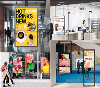 Kiosque numérique interactif à écran tactile Alihh 43 pouces, affichage publicitaire LCD transparent 1080P, système d'exploitation Android/Windows, stockage 16 Go