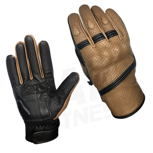 Gants de moto en cuir de bonne qualité OEM ODM service top tendance gants de moto couleur et logo personnalisés - Product Image 4
