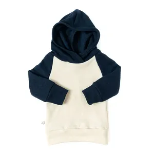 Toddler Tri-blend Fleece Pullover Hoody Hoodies Unisex Solid Baby Sweatshirts Hoodies, Lightweight