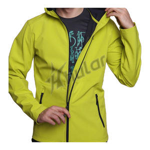 แจ็กเก็ตมีฮู้ดสำหรับผู้ชายเสื้อแจ็คเก็ตมีฮู้ดผ้านุ่มออกแบบสปอร์ตพร้อมโลโก้ด้านหน้ากันลมกันน้ำประสิทธิภาพสำหรับการใช้งานในฤดูหนาว - Product Image 3