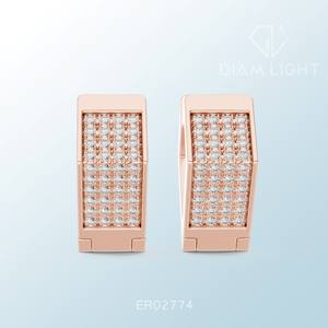 Boucles d'oreilles rondes élégantes en forme de grappe, pour les mariages, les fêtes, le quotidien et les occasions spéciales - Product Image 3