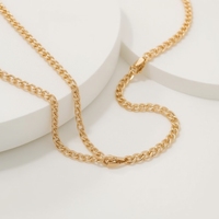 Zamansız 18 Ayar Som Altın ve Platin Zincir Kolye Unisex Kaliteli Mücevher Minimal Lüks Tasarım Taşlar Sertifikalı OEM/ODM için