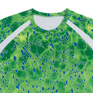 Camisa de Pesca de Manga Larga para Hombre, Sublimada, Protección, Secado Rápido, Transpirable, 100% Poliéster, Diseño de Color Sólido - Product Image 3