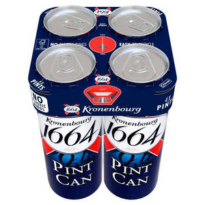 Cerveza Lager Kronenbourg 1664 Blanc en Botellas de 25cl y 33cl, Empaquetado en Caja, a Precios de Mayoreo - Product Image 1