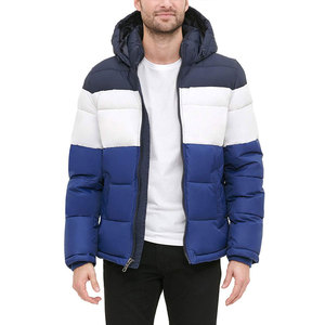 Veste réversible pour homme, veste matelassée à capuche, faible MOQ, style streetwear pour l'hiver, veste coupe-vent - Product Image 5
