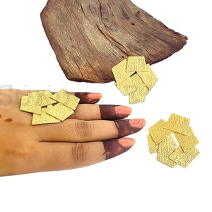 Gold Plated Handcrafted Texture <b>Ring</b> And Earing <b>Set</b> Wholesale Price Jewelry Plated Earrings Jewlery Earing With <b>For</b> <b>Women</b> - Product Image 4