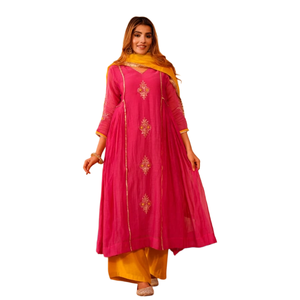 Kurta long pour femmes avec pantalon, vêtements ethniques traditionnels élégants, fabricant en gros, meilleur prix - Product Image 1