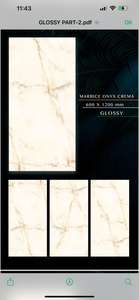 Carreaux de porcelaine modernes de style marbre 600x1200 finition émaillée et texture solide très brillante magnétique pour salon chambre à coucher - Product Image 4