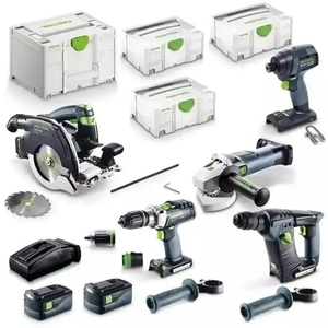 NUEVO Kit Combinado de 5 Piezas de 18V Sin Escobillas de Alta Gama para Construcción con 2 Baterías de 5.2Ah y 2 Años de Garantía - Product Image 4