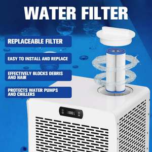 เครื่องทำน้ำเย็นขนาดเล็กสีขาว 0.8HP 0.5HP R410A IPX4 กันน้ำ ประหยัดพลังงาน เป็นมิตรกับสิ่งแวดล้อม ระบายความร้อนได้อย่างมีประสิทธิภาพ - Product Image 5