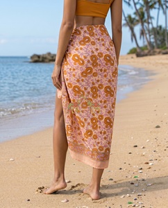 Cotton Sarong Wrap for Women Lightweight Beach & Resort <b>Cover</b> <b>Up</b> - Product Image 3