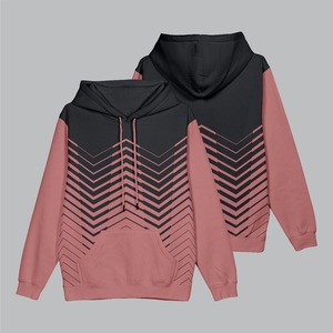 เสื้อฮู้ดสวมหัวของผู้หญิงแขนปกติเปิดไหล่ตกออกแบบซับลิเมชันมีฮู้ดสไตล์ร้อนแรงฤดูใบไม้ร่วงออกใหม่ - Product Image 1